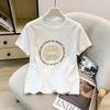 La Chapelle New Chinese Style Embroidered Short-Sleeve T-shirt