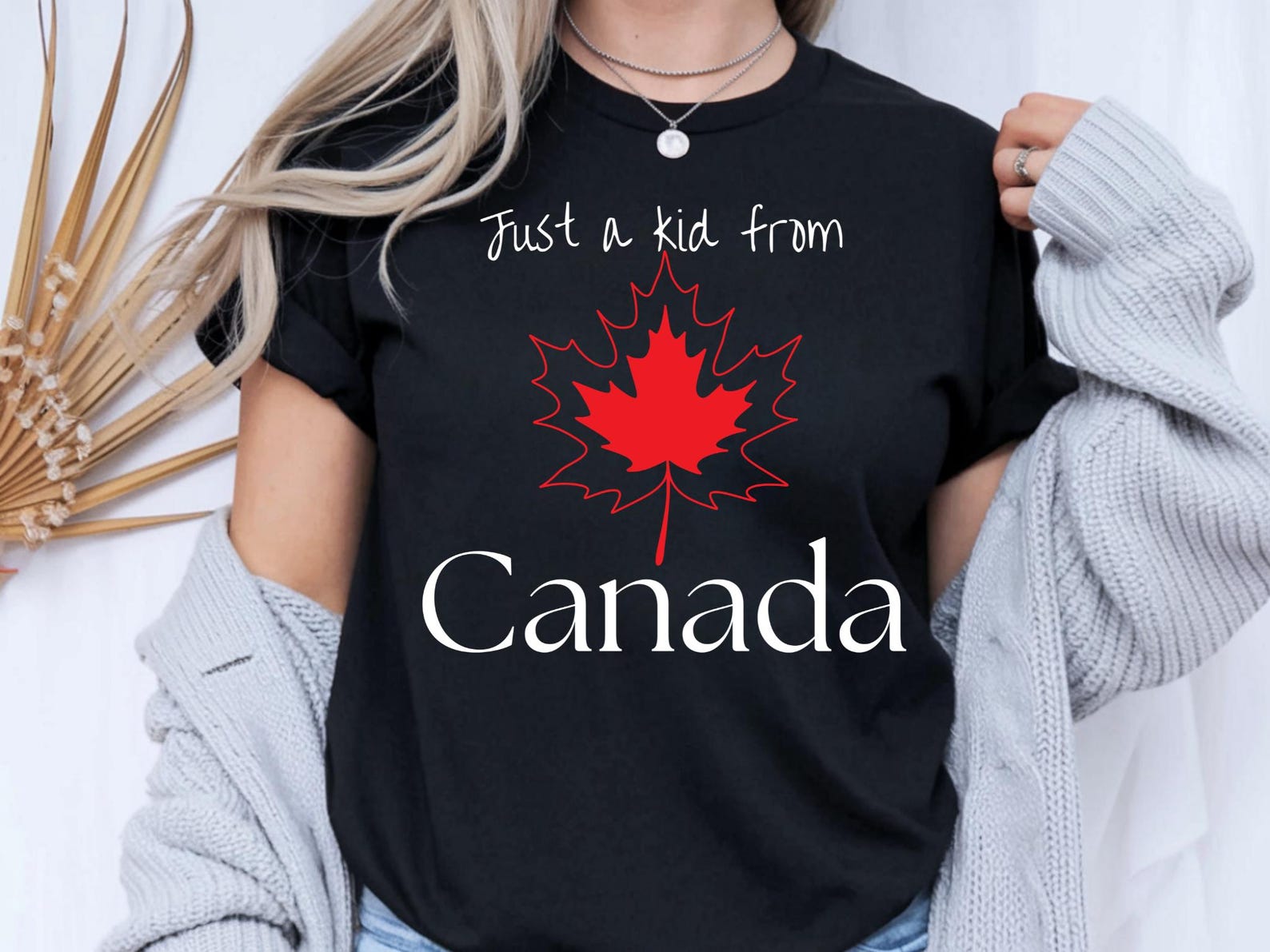 I m Just A Kid From Canada T-Shirt, Canadian Maple Leaf Tee, Canada Pride Shirt, Canada Day Shirt 2XL