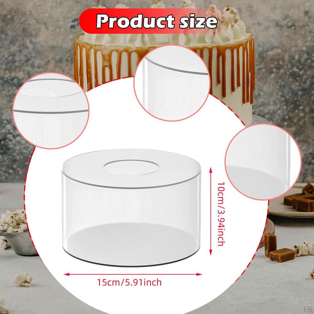 Acrylic Cake Display Stand Riser Centerpiece Desktop Fillable Dessert Holder for Celebration