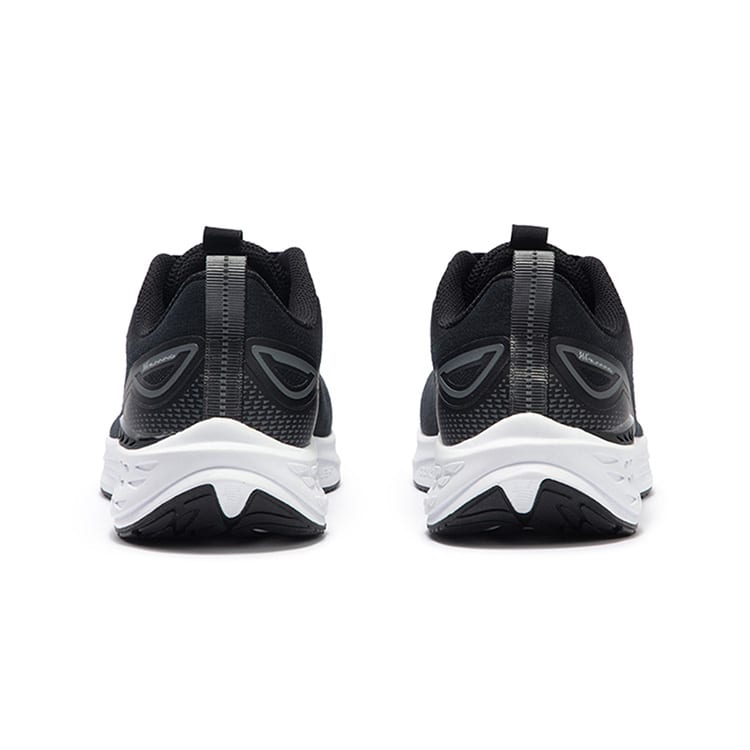 361 Flying Fish 3.0 Cushioning Slip Resistant Abrasion Resistant Low top Casual Running Shoes Men's Black White 672432244-4