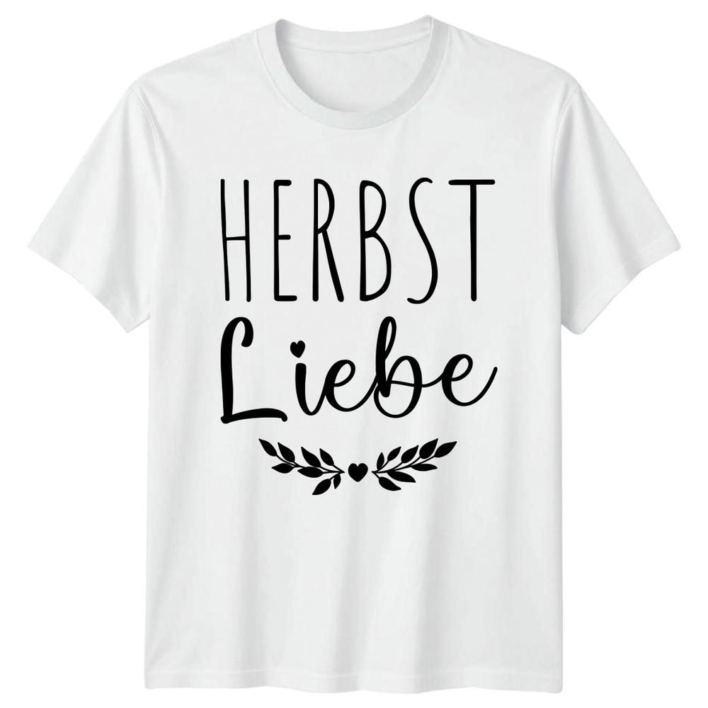 Herbst Liebe Unisexs TShirt GerUnisex Autumn Seasonal Birthday Gift For Her S