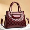Stone Grain Genuine Leather Small Crossbody Bag With Inner Pocket For Casual Wear