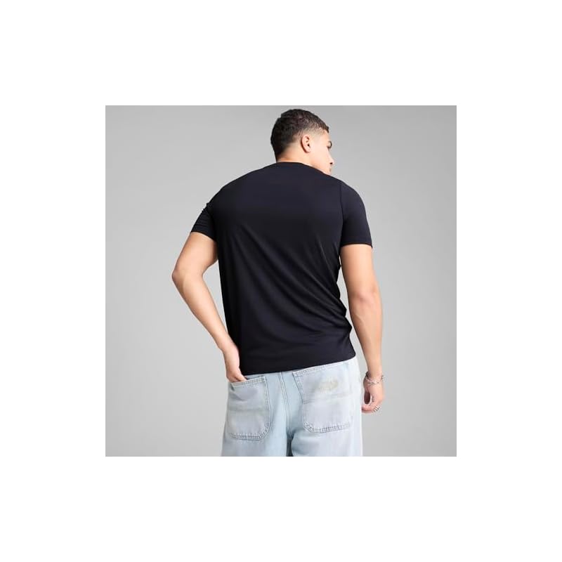 68756116_ESS Small Puma Logo Poly T-Shirt_New Navy_L