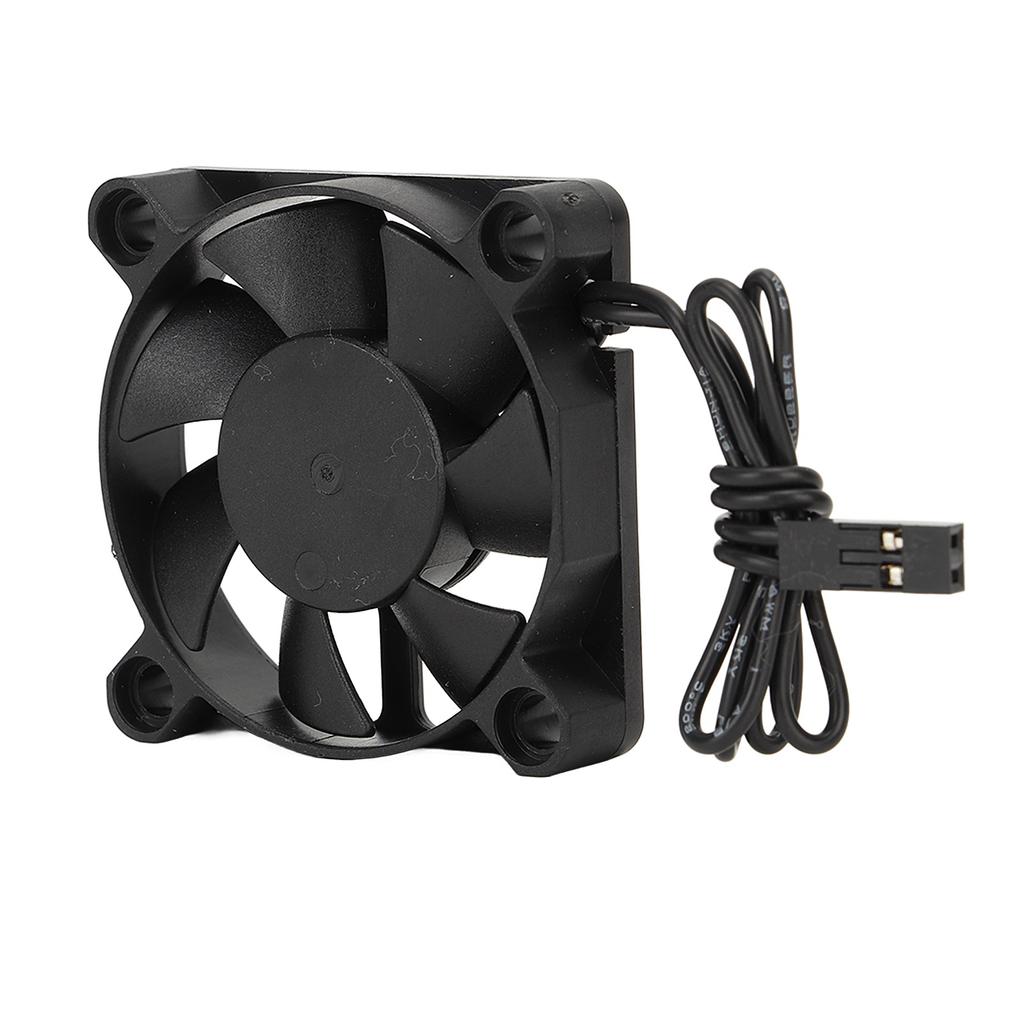 RC Cooling Fan Iron Plastic Lightweight Quick Speed RC Motor Cooler for 110 Traxxas 7.4V Black 45