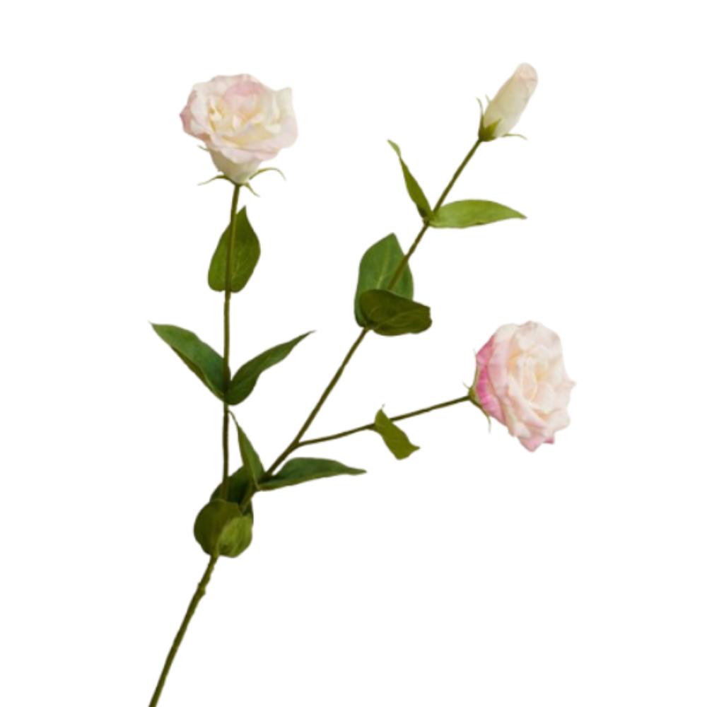 

Real Touch Simulation Lisianthus Flower 3 Head Fake Flower Home Living Room Decor розовый