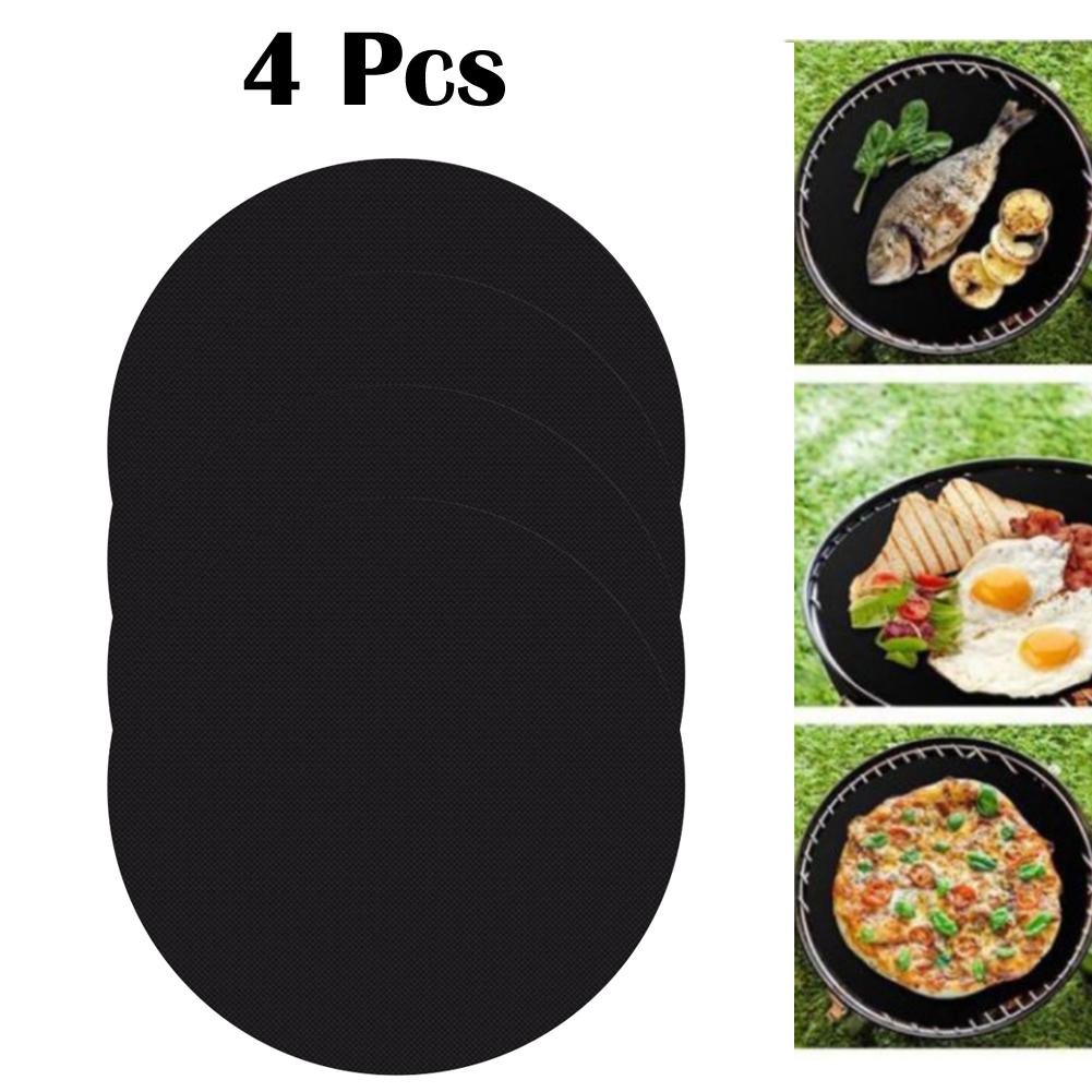 Oven Mat BBQ Tools Grill Mats Fiberglass Non-stick Round