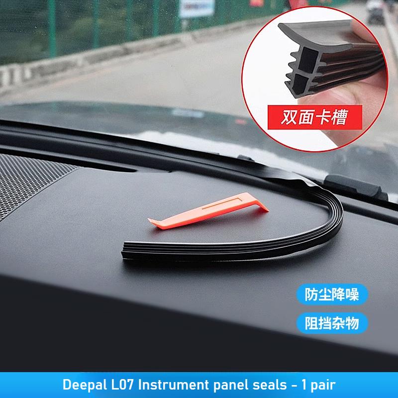 For Deepal S07/S7/SL03/L07/S05 2Pcs Car Door Sealing Strips B-Pillar Sound Insulation Strips w/ Noise Reduction Upgraded Version
