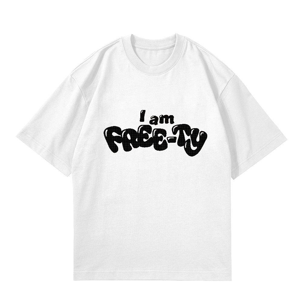 GIDLE I Feel T Shirt (G)I-DLE I Am FREE TY Clothes Fans NEVERLAND T-shirt Women Unisex Kpop Fashion Summer Short Sleeve Tee Tops