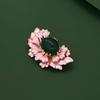 Pink Begonia Brooch High-end Women's New Chinese Style Guochao Brooch Classical Flower Suit Cheongsam Versatile Accessories Tide