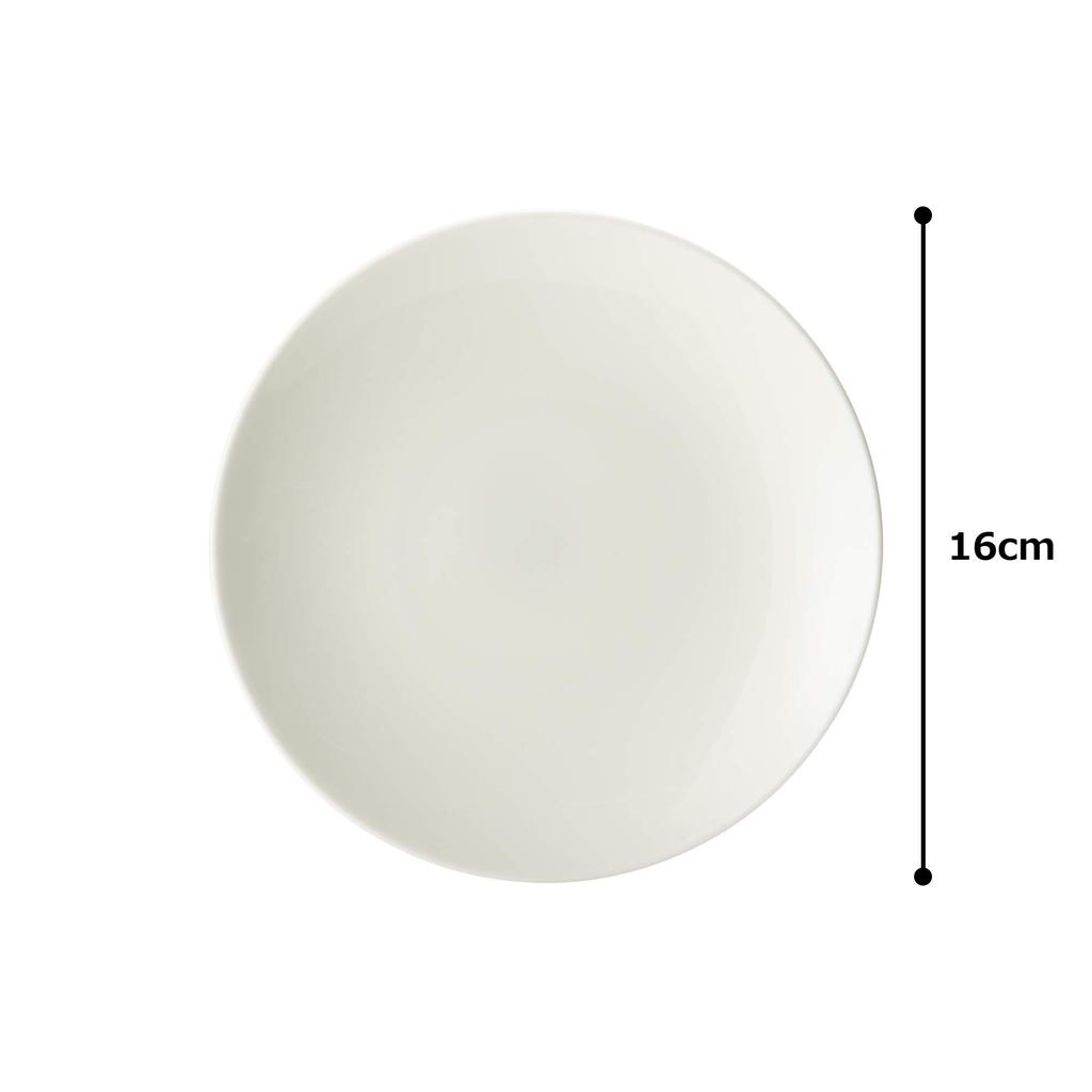NARUMI White Collection Plate, 16cm, Simple and Stylish, Microwave-Safe and Dishwasher-Safe, 51326-5667