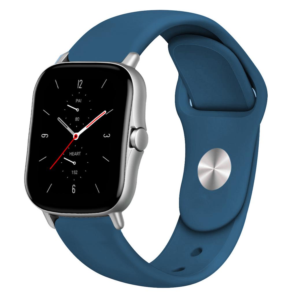 20mm/22mm Klockarmband För Amazfit GTS 4/3/2/2e/Mini/GTR 42mm/GTR 4/3 Pro Silikonarmband Amazfit helio/balance 2 bip 5 6 band