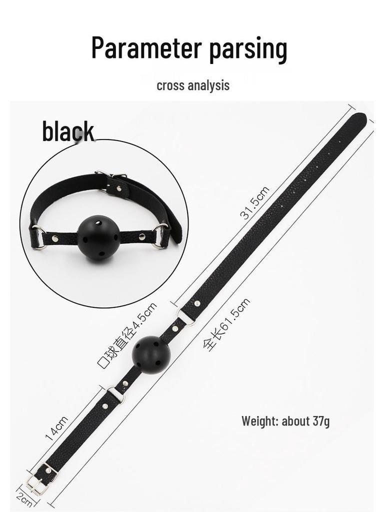 Gag erotic din silicon pentru cupluri pentru jocuri bondage