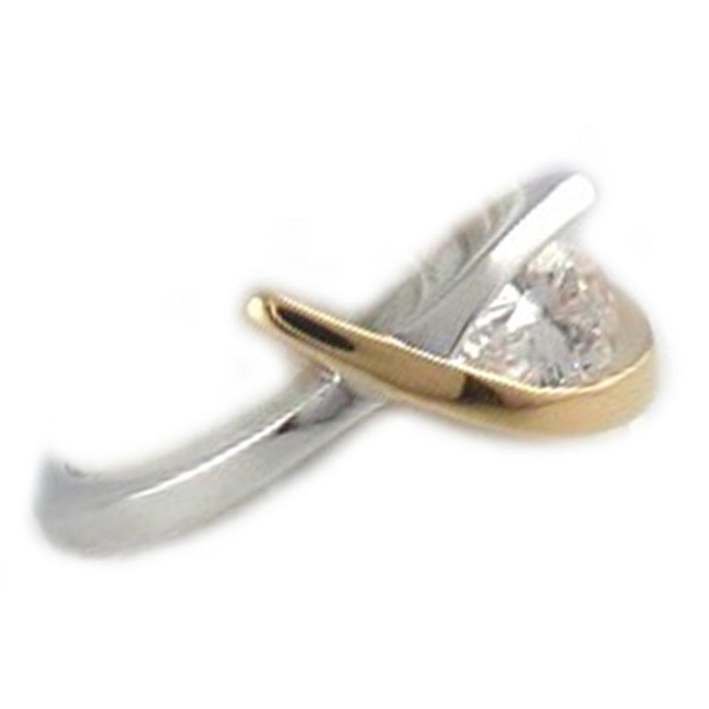 2 Tone 'Câlin' Gold Plated Ring