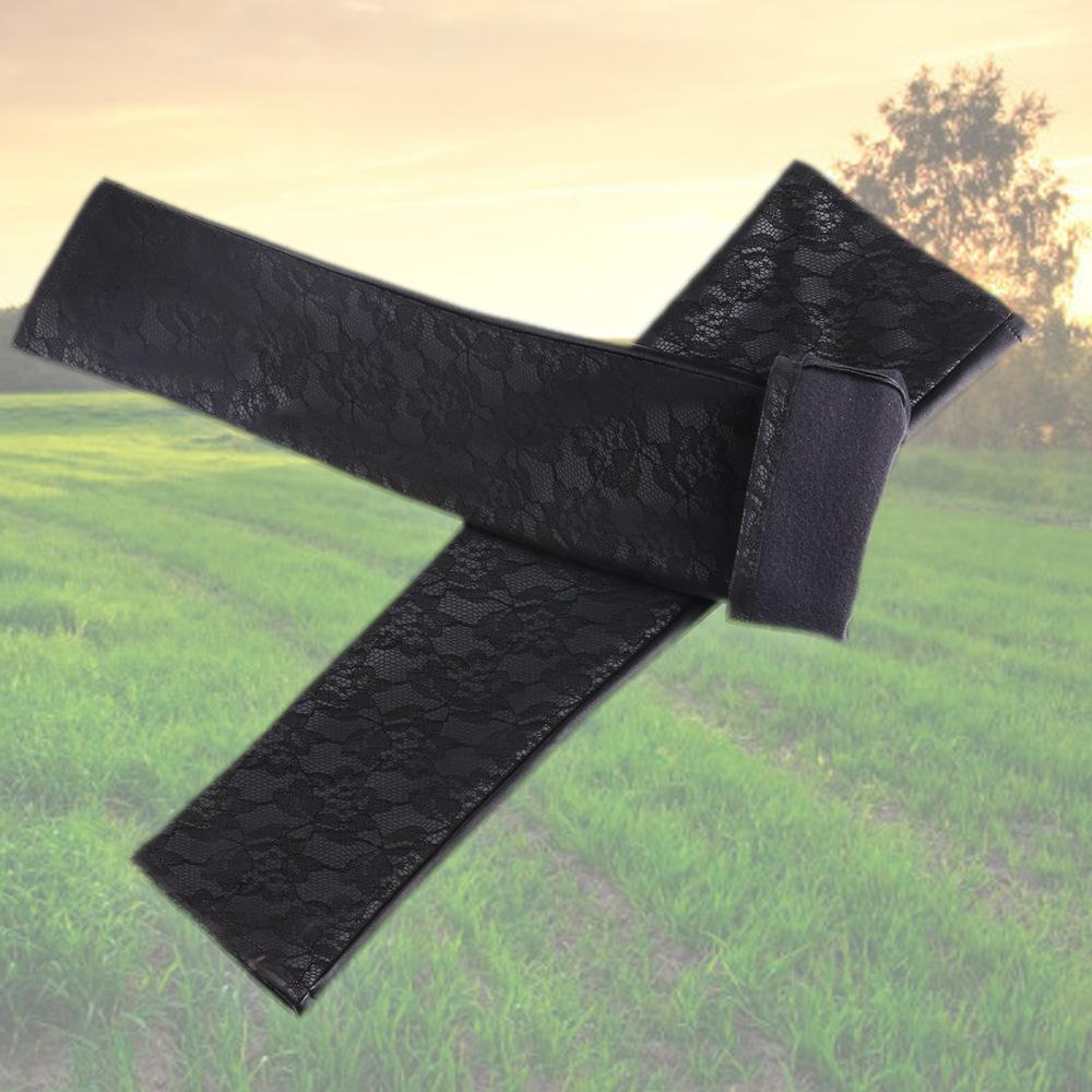 New Extended Fashion Gloves Lace Long Half Finger Etiquette Dance Party Nightclub Performance Leather Gloves