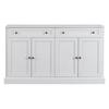 Kitchen Cabinet with 4 Doors 2 Drawers High Capacity Wood Coffee Bar Storage Cabinet Dining Room Furniture