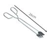 Convenient BBQ Tools Stainless Steel Scissors Type Grilled Food Clip Barbecue Accessories Portable Tongs Outdoor Gadget