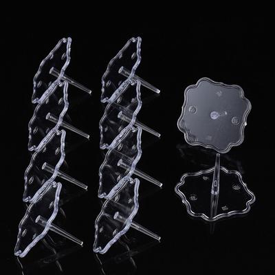 100pcs Transparent Cake Decoration Stands Practical Chocolate Holders  Kitchen Accessories