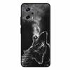 For Xiaomi Poco X4 GT Case X4GT X 4 GT Wolf TPU Silicone Soft TPU Back Cover for Poco X4 GT Para Cartoon Black Edge Fundas Coque