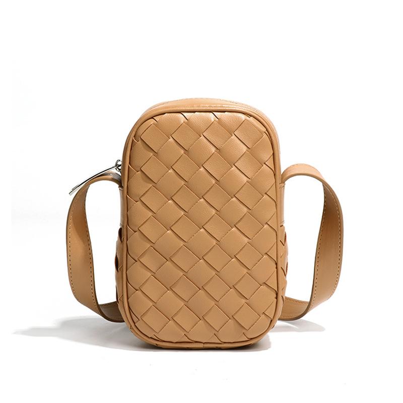 Sommer Vertikale Handytasche, Gewebte Ein-Schulter-Tasche, Mini-Tasche, Multifunktionale Umhängetasche