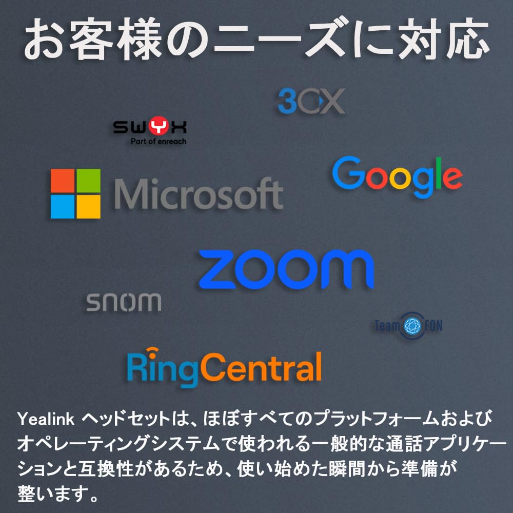 Yealink IP Phone Connection Headset YHS36 Mono Wideband