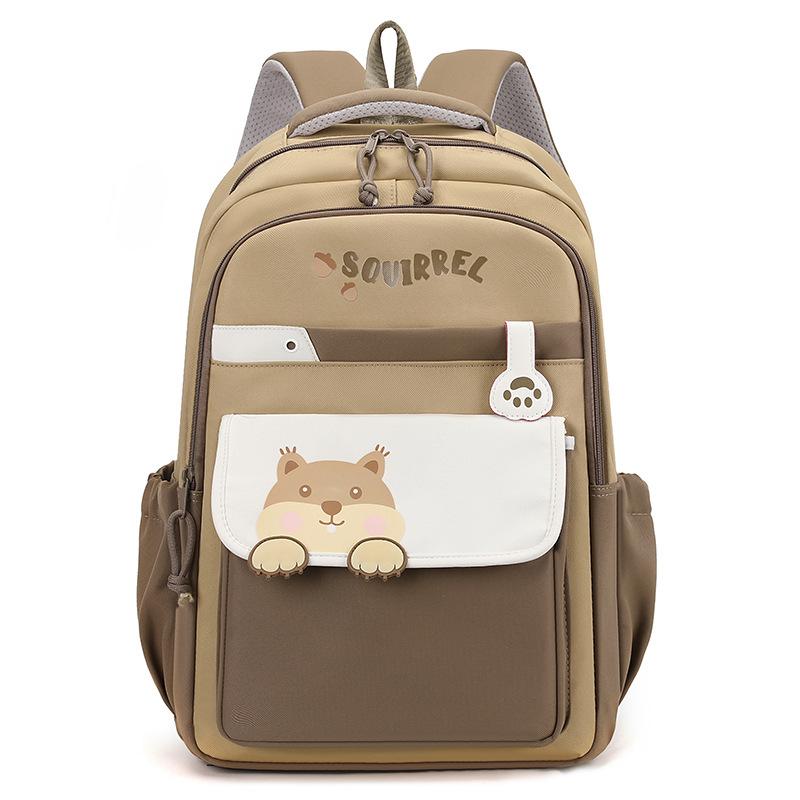 

School bag girl sweet small fresh wind backpack new junior high school students backpack хакі