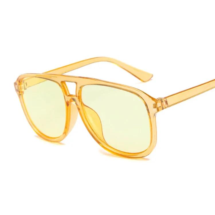 Green Oversized Pilot Sunglasses Woman Shades Retro Classic Vintage Sun Glasses Female Colors Brand Designer
