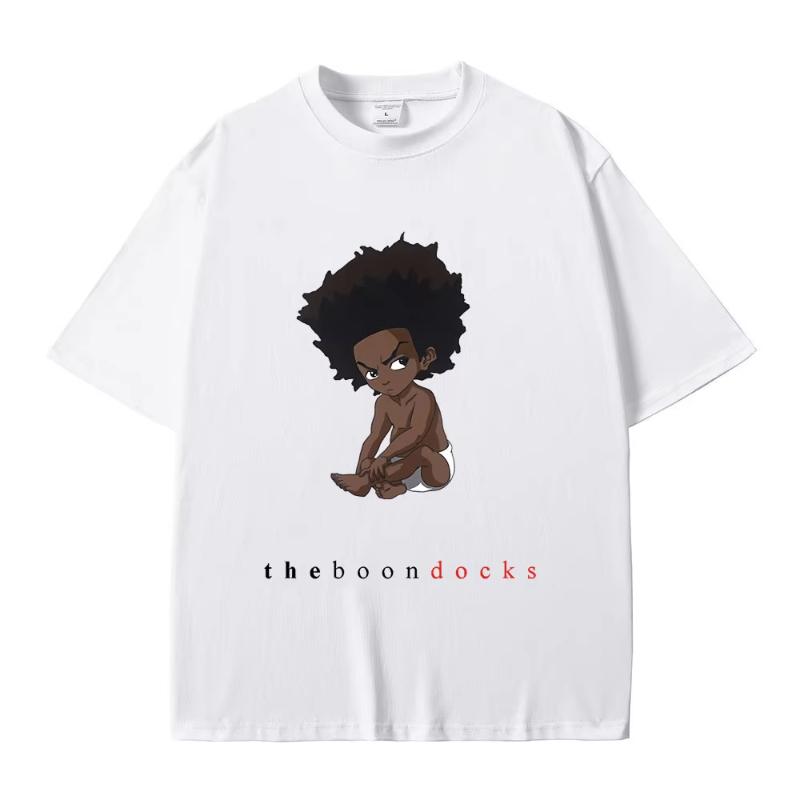 The Boondocks Graphic T-shirt Funny Men Women Cosplay Rapper The Notorious Big Ready To Die Print Tshirt Biggie Smalls T Shir... S разноцветный