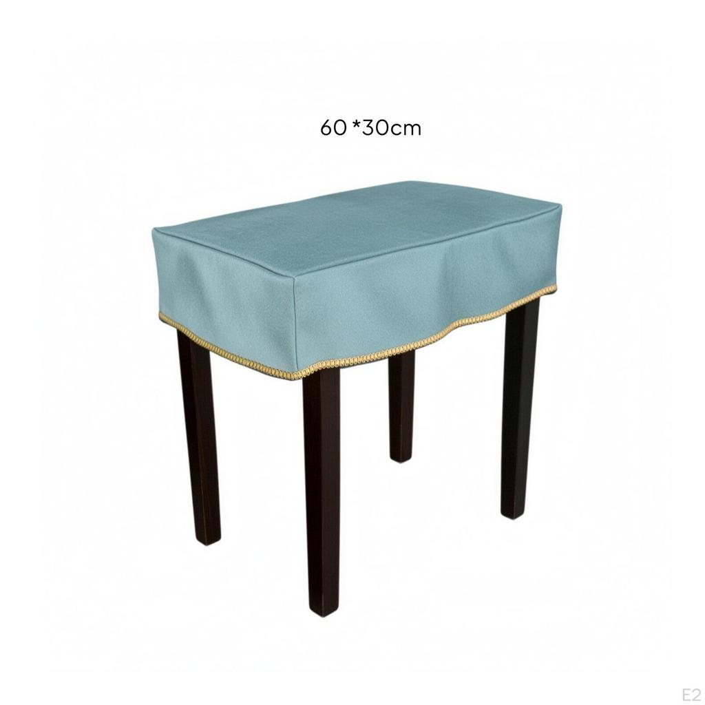 Piano Bench Cover WaterResistant Tailored Easy to Wipe Clean 7535cm Dark Gray