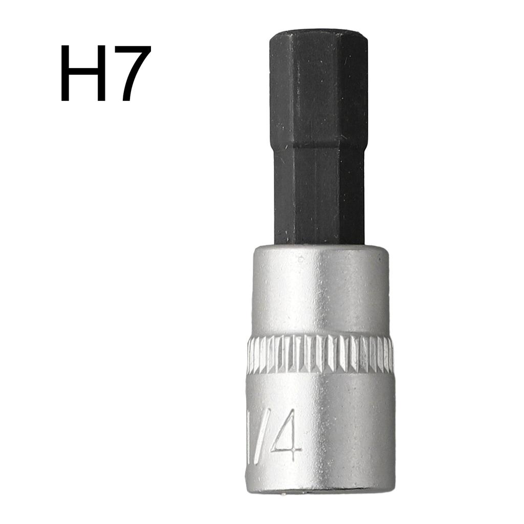 1 st Sexkantsskruvmejselbits 1/4 tum Drivuttag Spärrnyckeladapter Handverktyg Handverktyg H3 H4 H5 H6 H7 H8