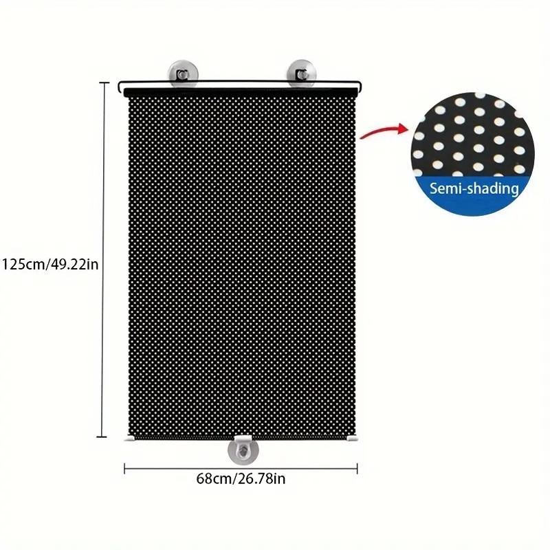 Suction cup telescopic sunshade sunscreen curtain heat insulation sunshade