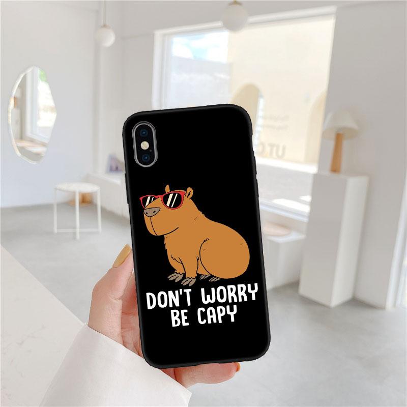 LO19 Cartoon Wasserschwein Softshell Handyhülle für Redmi Note 8 9 Pro Max 9S 9T 9C NFC 8T 8A 10A A4