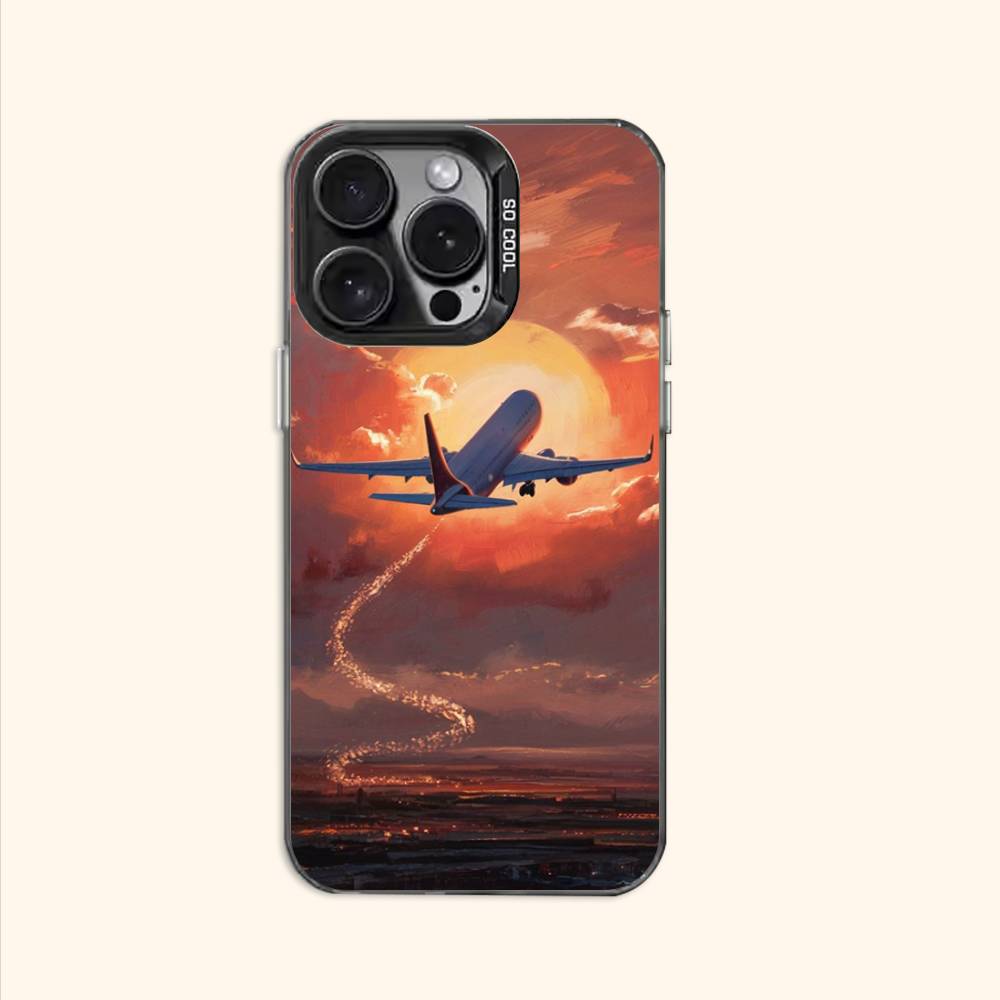 

Airplane Case for iPhone 11 12 13 14 15 16 17 Pro Max XS X XR Cover iPhone12