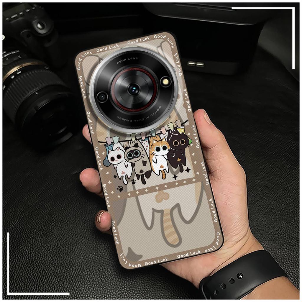 Cute Cartoon Phone Case For ZTE Blade A75 5G/Nubia Focus 5G/Calf 5G Soft case Durable Dirt-resistant Anti-dust Graffiti
