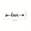 1pc Cutout Sculpture Arrow Sign Rustic Wall Art Decoration, Elegant Word Sign Decor, Stylish Iron Crafts for Metal Wall Hanging