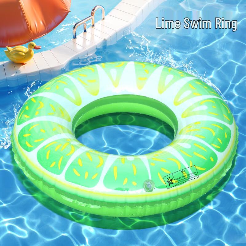 Unisex Transparent Underarm Swimming Ring with Glitter 60# (12.5-22.5 kg)