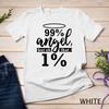 Ange Diable Drôle 99 Pour Cent Côté Sauvage Aureole Cadeau T-shirt Unisexe Hommes Femmes T-shirts Haut