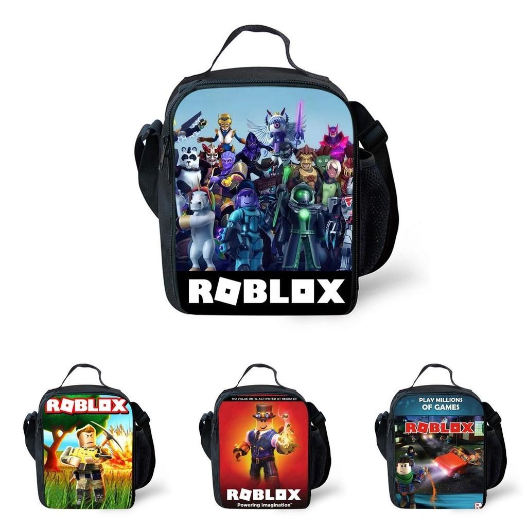 Durable Roblox Thermal Insulated Picnic Lunch Bag With Large Capacity And Easy To Wash