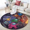 Among Us,Round Area Rug,Carpet Rug for Living Room Bedroom Sofa Playroom Decor,Non-slip Floor Mat