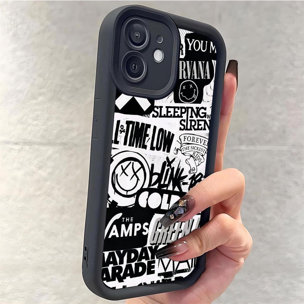 Cartoon Staircase Black Groove iPhone 14/15/16/17 Pro Max Protective Case