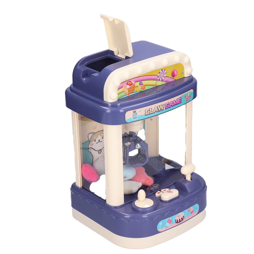 Children Claw Machine Household Mini Candy Doll Claw Machine Game with Light MusicBlue