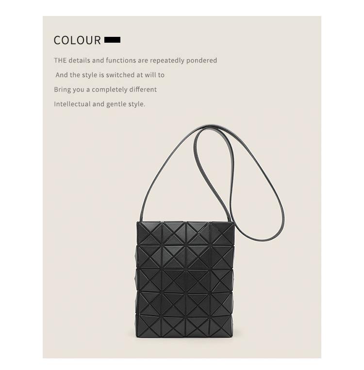2024 Geometric Rhombus Mini Tote & Shoulder Messenger Bag