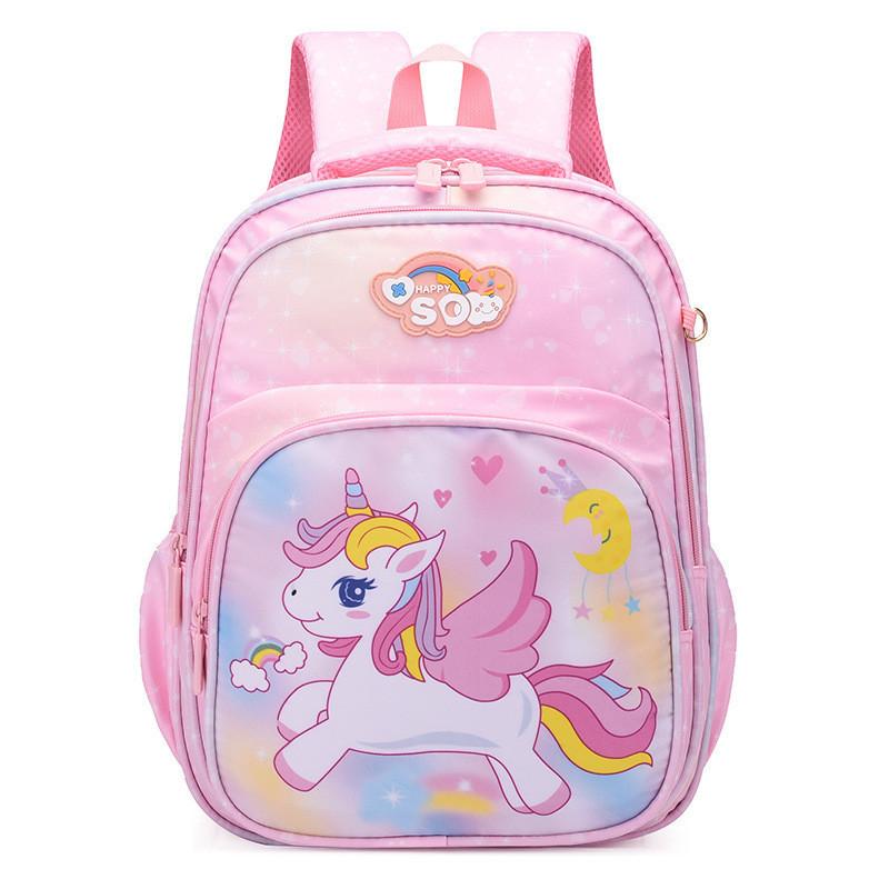 

Cute And Breathable Nylon Unicorn Backpack For Girls Spacious And Organizable With Fun Animal Print Design Pink Unicorn,M