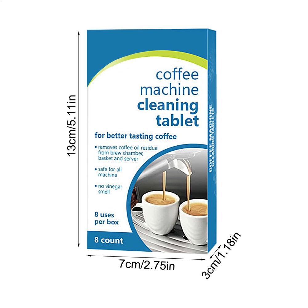 Coffee Machine Cleaning Tablet 8 Count Coffee Maker Pot Descaling Cleaning Tabs All-Purpose Cleaner Kitchen Accessories