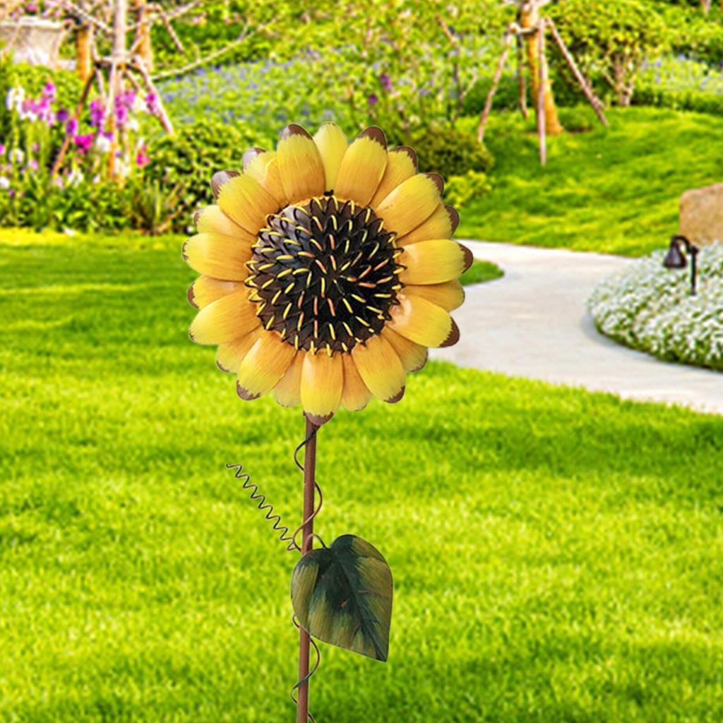 Metal Garden Iron Yard Stake Outdoor Large