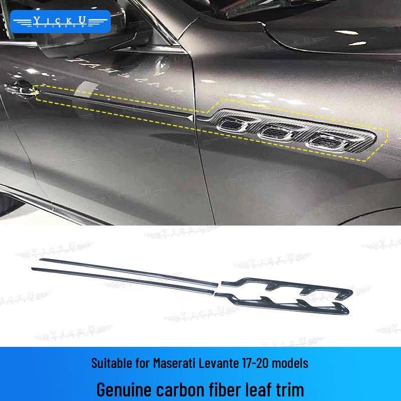 Maserati Levante Carbon Fiber Splitter, Diffuser, Flares, Panels, Deflectors, Hood & Roof Spoiler