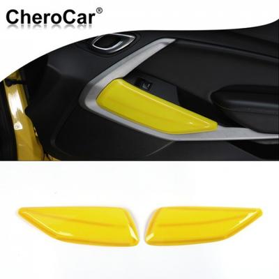 2x Door Panel Decor Cover Trim Accessories Cover For Chevrolet Camaro 2016-