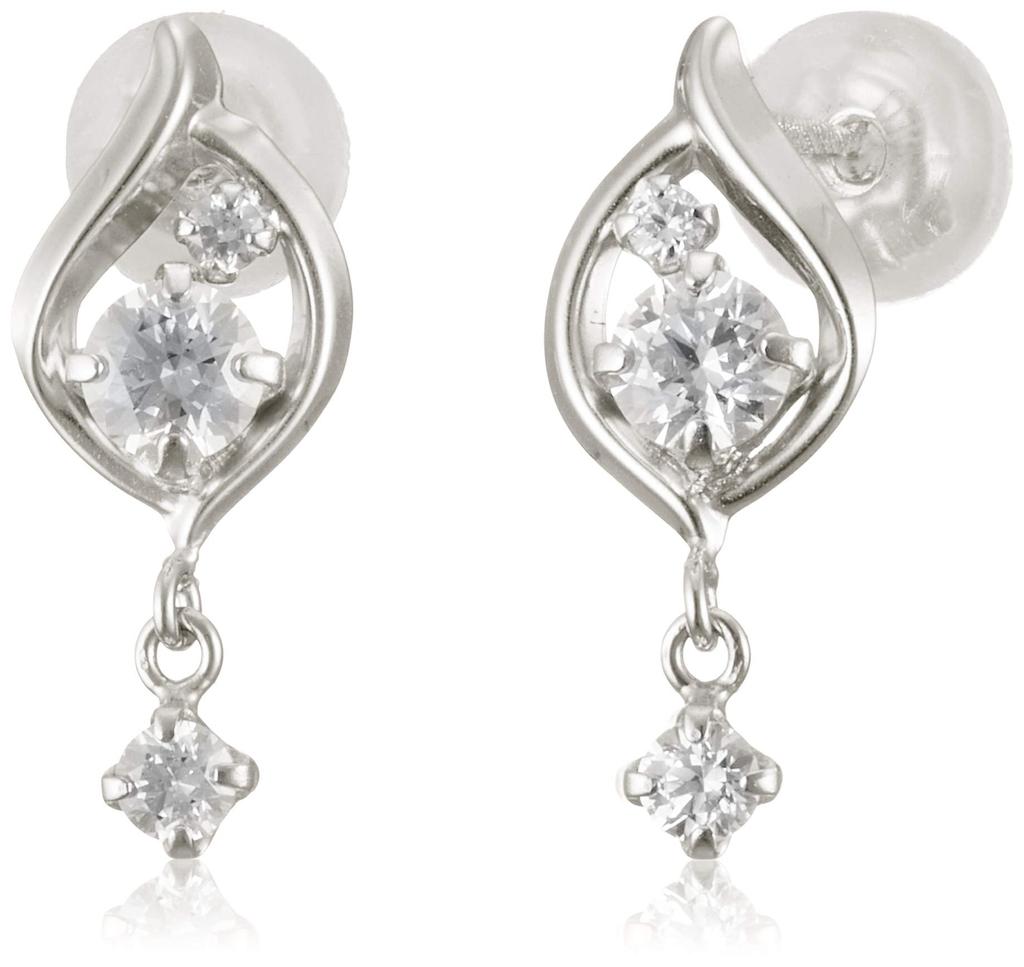 10K White Gold Earrings 151746153202 canal4℃ (Canal 4℃) (WG)