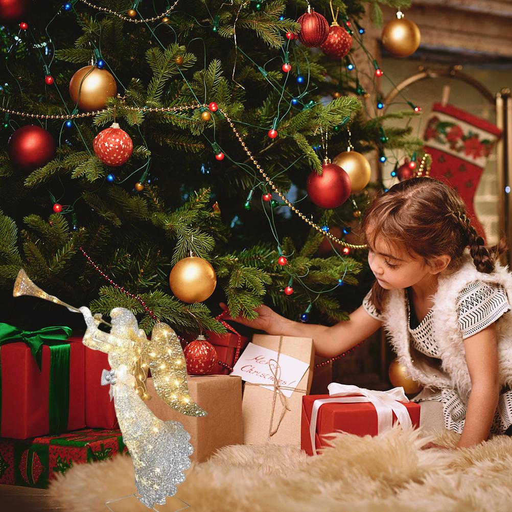 LED Anioł Dekoracja Ogrodowa Świecący Akrylowy Ornament Anioła do Dekoracji Ogrodu Podwórza