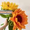 280pcs Golden Yellow Sunflower Pipe Cleaners With 20 Flower Stem Wire 1 Garden Tape 1 Warp Paper 1 Silk Ribbon 2 Glue Stickers