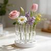 Flower Test Tube Holder Silicone Molds Diy Handmade Vase Tray Epoxy Resin Mould Candlestick Holder Plaster Cement Mold